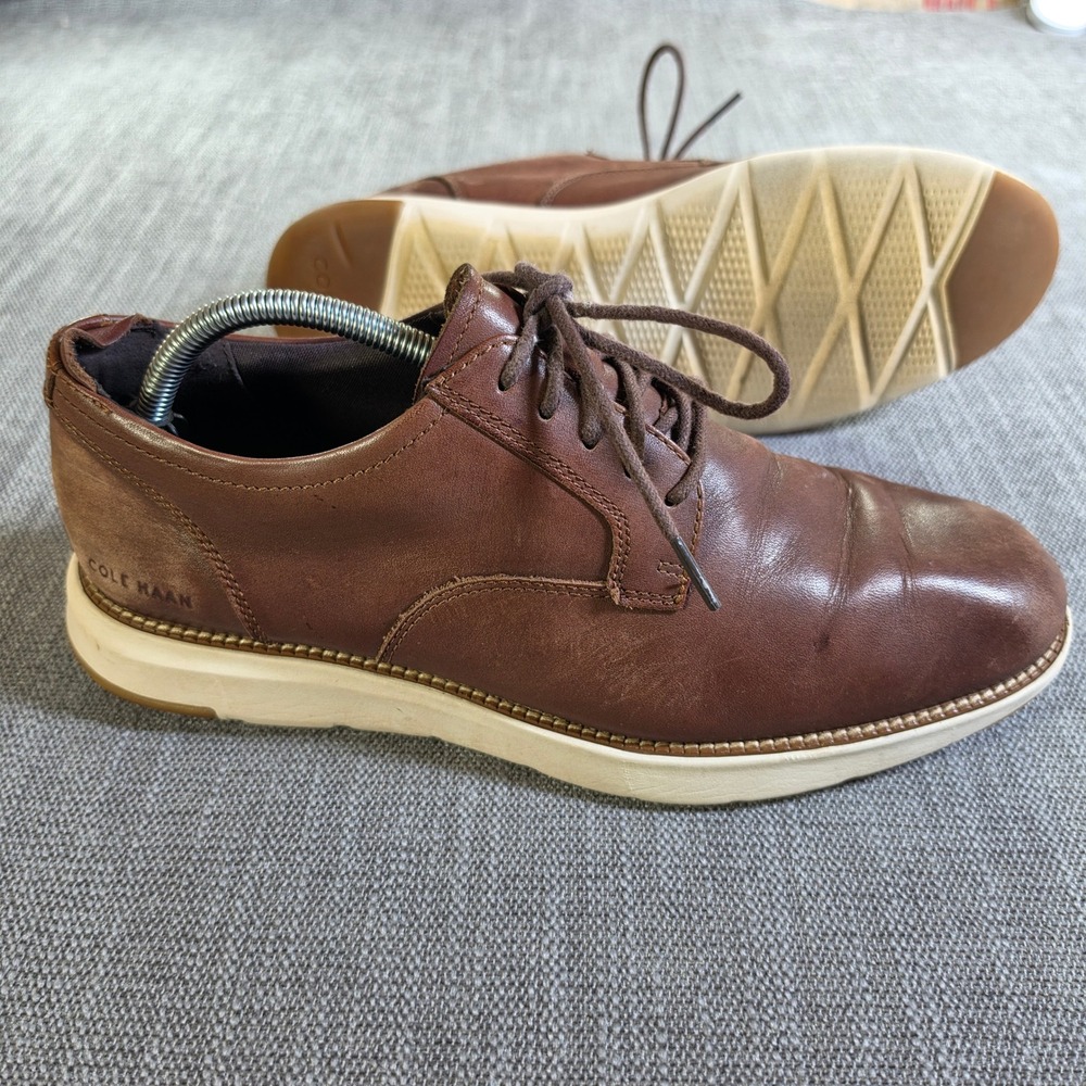 Cole Haan Grand 360 Oxford Mens 10.5 Brown Leather Dress Casual Shoes C34853
